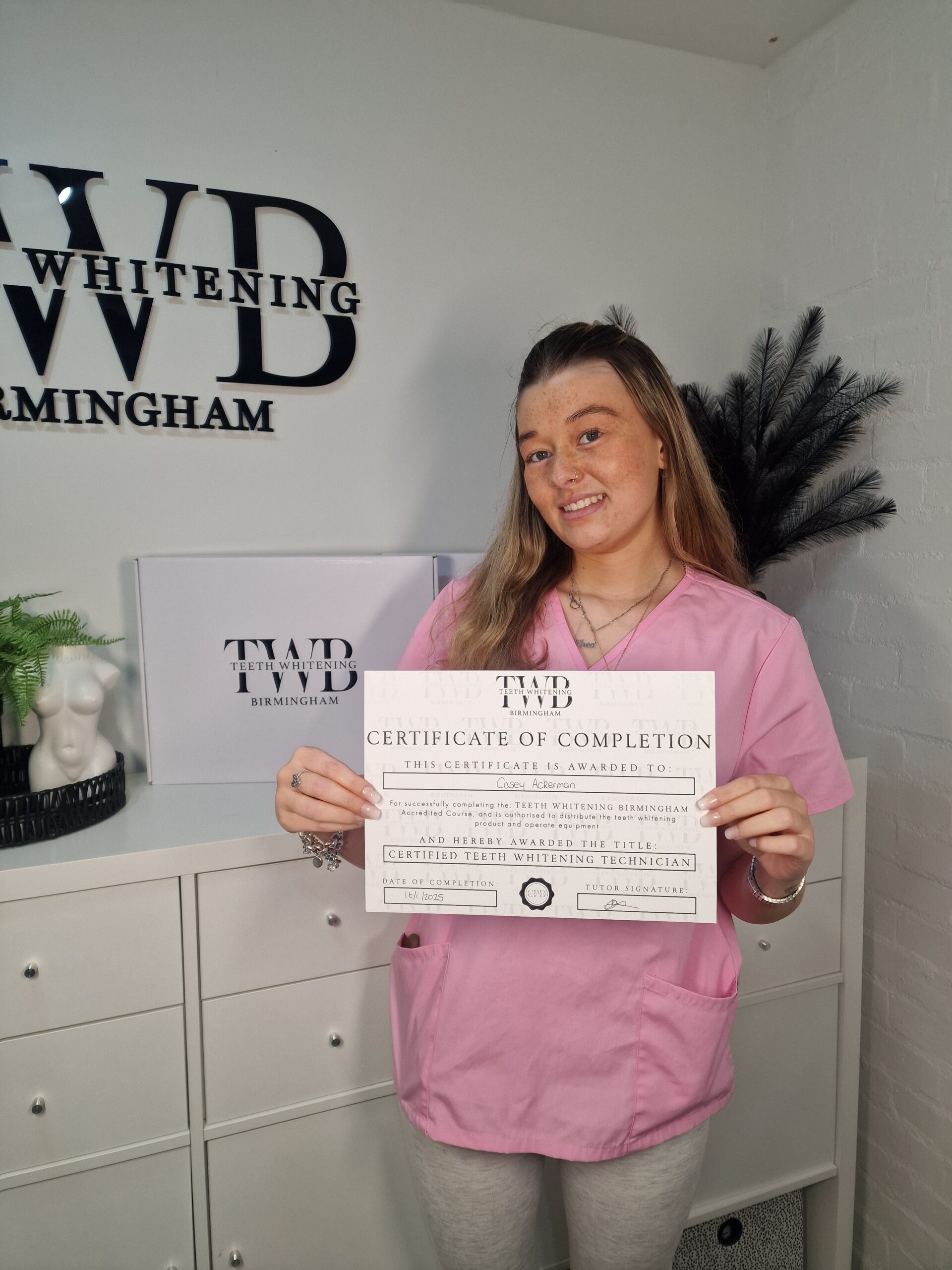 TWB Client holding certificate