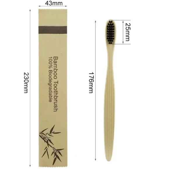 Bamboo biodegradable toothbrushes come individually wrapped, perfect for aftercare packs! With your business name for added branding!
