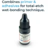 A one-component, light-curing adhesive ideal for bonding tooth gems and aesthetic restorations. This all-in-one formula combines primer and adhesive, making it quick and easy to apply after etching.